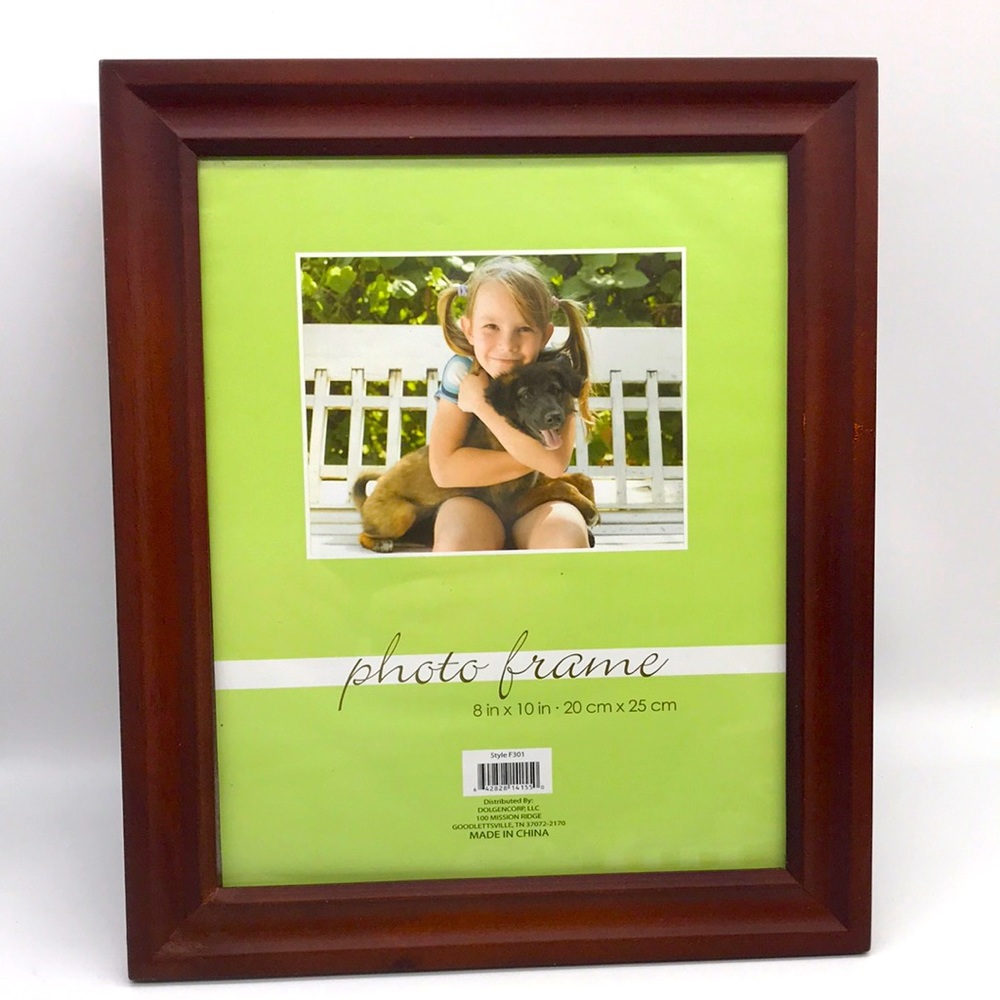 Wooden Frame 8 x 10 Real Glass Table Top Frame
